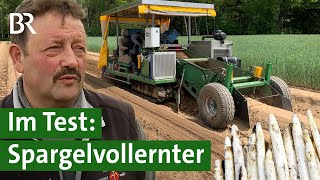 Statt Erntehelfern Spargel ernten mit dem Vollernter  Landmaschinen  Unser Land  BR [upl. by Keele]