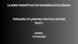 1 toplama ve çarpma yoluyla sayma testi 1 [upl. by Shishko]