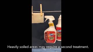 How to Use Clorox® Disinfecting Bio Stain and Odor Remover for Stain Removal [upl. by Haletky]