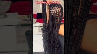 Knotless box braids hairstylesboho knotless hairstyles hairstyles fashion shortsfeed shorts [upl. by Ameerak]