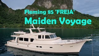 Fleming 85 Freja Maiden Voyage [upl. by Irrehc]