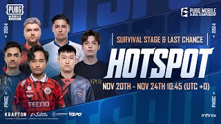 Survival Stage Hotspot  2024 PUBG MOBILE GLOBAL CHAMPIONSHIP [upl. by Lytsirk]