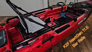 2024 Kayaks2fish NextGen 115 Bar Rails Installation [upl. by Ydnik]