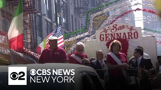 Grand procession held for Feast of San Gennaro in Little Italy [upl. by Petie]