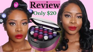 Hot Hair Rollers Review  Remington Ionic Conditioning Hair Setter Review [upl. by Luoar]