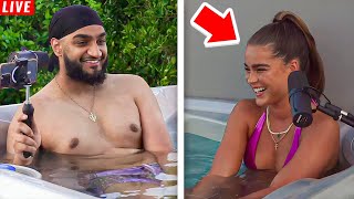 Paryeet Goes On A Hot Tub Date With ADDISON RAE [upl. by Ilbert]