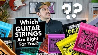 What Guitar Strings Are Right For You  Ernie Ball [upl. by Armalda512]