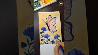 A simple and easy painting step by step ✨😍🤩🤩🤩 butterfly 🦋 art sunday [upl. by Nepsa]