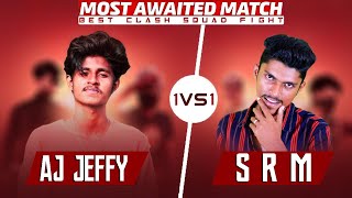 AJ JEFFY VS SRM GAMING 1VS1 HARDEST CS BATTLE [upl. by Lyrem332]