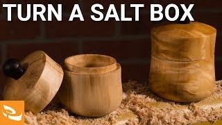 Turning a Salt Canister Woodturning Inspiration [upl. by Yrrok]