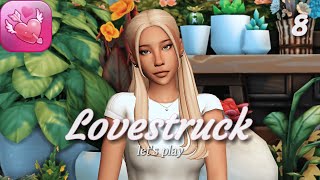 MILESTONES FIRST KISS amp FLOWER SHOP  The Sims 4  LOVESTRUCK  Ep 8 [upl. by Stralka]