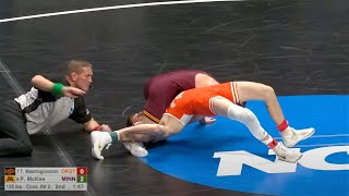 125lbs Patrick McKee Minnesota vs Trevor Mastrogiovanni Oklahoma State [upl. by Ecinna]