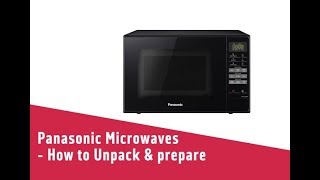 Panasonic Microwaves How to Unpack amp prepare [upl. by Patric]