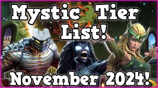 Mystic Tier List November 2024  Marvel Contest of Champions [upl. by Ajna]