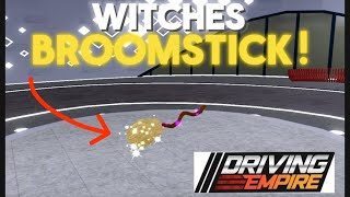 A WITCHES BROOMSTICK HAS BEEN ADDED TO ROBLOX DRIVING EMPIRE🚗🏎️ [upl. by Nyraf900]