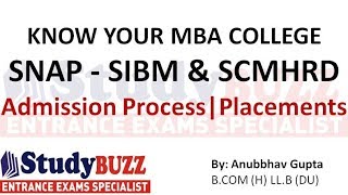 Know your MBA College  SIBM amp SCMHRD Symbiosis Eligibilityadmission process placementscutoffs [upl. by Hcnarb]