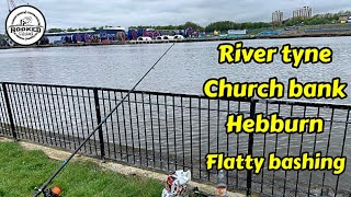 River Tyne Hebburn Flatty Bashing with Mackerel amp Squid Baits [upl. by Noiroc778]