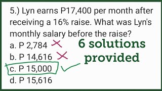 PERCENTAGE RATE BASE  RAISE Increased By daming nagkakamali nito [upl. by Leffert2]