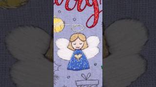 Advent Calendar StitchAlong 🎄 Day 5 Holy Angel 👼🏻 FREE Christmas Pattern for Beginners embroidery [upl. by Fulviah]