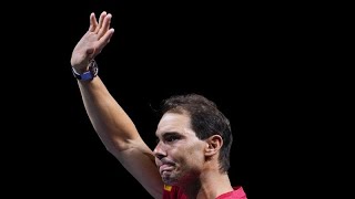 Emotional ceremony as Spanish tennis legend Rafael Nadal retires [upl. by Eniluqaj]