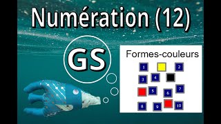 Apprendre à compter jusquà 12 en couleur  numération et formes géométriques  autonomie [upl. by Yerffoeg]