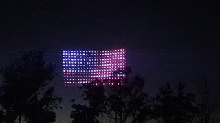 First Ever Drone Show in Baylands Park  Sunnyvale California for 4th of July 🇺🇲 [upl. by Enitsirhk991]