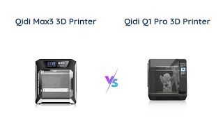 QIDI MAX3 vs Q1 Pro 3D Printer Comparison 🆚 Which is Better for You [upl. by Aikkin]