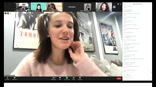 Meeting Online With The Cast of Enola Holmes Bloopers Included  Via Zoom  Ft Millie Bobby Brown [upl. by Raddy]