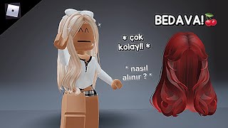 ⏰ ÇABUK OL  ROBLOX YENİ BEDAVA SAÇ NASIL ALINIR🍒✨ [upl. by Leonhard]