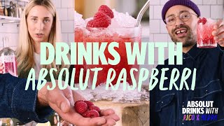 3 Easy Absolut Raspberri Cocktails  Raspberry Vodka Drinks  Absolut Drinks With Rico [upl. by Ainod]