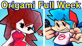 Friday Night Funkin VS Paper Mario The Origami King Full Week 13 FNF ModHard Chapter 1 2 3 [upl. by Robillard]