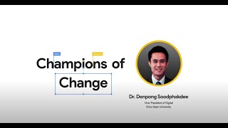 Google Workspace Champions of Change KKU [upl. by Airdnaed]