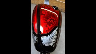 Complete Guide Old School Motorcycle Paint Job and Airbrushing Techniques [upl. by Gareth222]