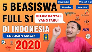 INFO BEASISWA FULL KULIAH S1 DI INDONESIA 2020  BELUM BANYAK YANG TAHU [upl. by Melvina138]