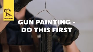 How to Paint Your Firearm Preparation [upl. by Eirdua]