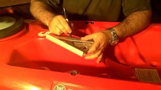 How to install a Fishfinder and Rod Mount in a Kayak  Part 1 of 3 HD [upl. by Gerhardt402]