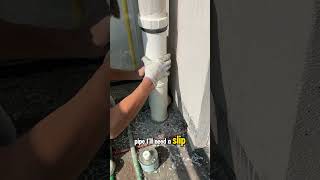 Why are you drilling into the drainage pipe electricalcontractor plumber [upl. by Goldia]