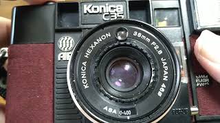 ジャンク品で売られていたKONICA C35 AFを動作確認、撮影してみました [upl. by Hegyera250]