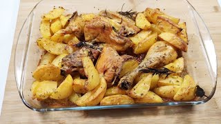 Pollo arrosto al forno con patate [upl. by Elum]