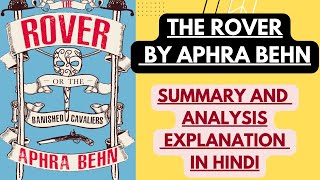 The Rover by Aphra Behn  Summary and Analysis explanation in Hindi [upl. by Nirrek283]