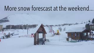 Alpe dHuez Snow Report 15th February 2018 [upl. by Ellyn]