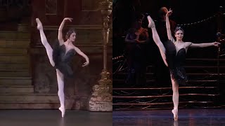 Black Swan Variation Split Screen Nunez Osipova [upl. by Himelman]