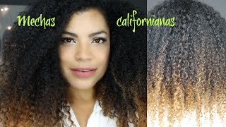 MECHAS CALIFORNIANAS EN EL CABELLO RIZADO [upl. by Arissa]