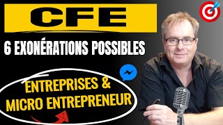 🔴▶▶ EXONERATION CFE EXONERATION CFE 6 MOYENS POUR NE PAS PAYER LA CFE [upl. by Dewayne]