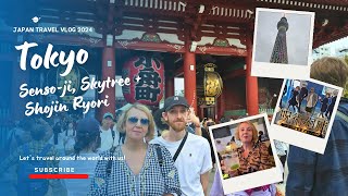 Sightseeing at Sensoji and SkyTree and Eating Sushi and Shojin Ryori  Japan Vlog 2024 [upl. by Ahsinyt]