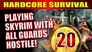 Skyrim AE Hardcore Survival Mode Walkthrough Part 20  Mini Wheat Run amp Gallows Hall [upl. by Nerral]