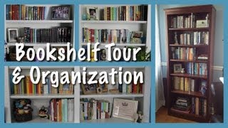 Bookshelf Organization amp Tour [upl. by Aretina265]