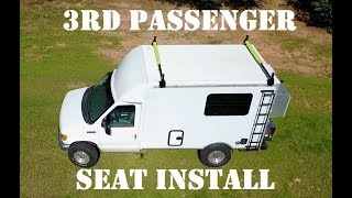 DIY Box Truck Camper 3rd passenger seating [upl. by Nuavahs]