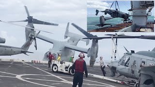 TripleFatal Crash of V22 Osprey [upl. by Aelsel]