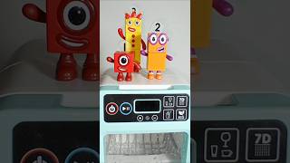 Satisfying Dishwasher Cleaning Numberblocks  ASMR Toy Washing Fun numberblocks dishwasher toys [upl. by Nylirem768]